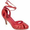 Banned Retro Ankle Strap Pumps - Vast Lagoon Red -Poizen Industries Sales banned retro ankle strap pumps vast lagoon red