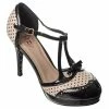 Banned Retro High Heel Pumps - One Note Samba Nude