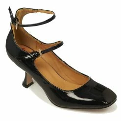 Banned Retro Patent Leather Pumps - Margarita Black