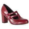 Banned Retro Pumps - Isabella Burgundy -Poizen Industries Sales banned retro pumps isabella burgundy
