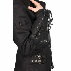 Black Pistol Ladies' Jacket - Lady Eye Biker -Poizen Industries Sales black pistol ladies jacket lady eye biker3