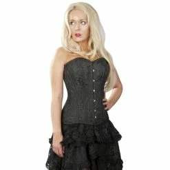 Burleska Corset - Versatile Brocade Black