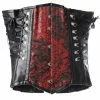 Burleska Underbust Corset - Gothic Queen Red 1 Burleska Underbust Corset - Gothic Queen Red -Poizen Industries Sales burleska underbust corset gothic queen red