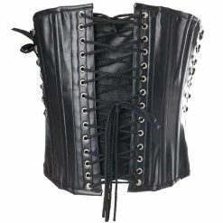 Burleska Underbust Corset - Gothic Queen Red -Poizen Industries Sales burleska underbust corset gothic queen red3