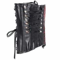 Burleska Underbust Corset - Gothic Queen Red -Poizen Industries Sales burleska underbust corset gothic queen red4