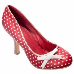 Dancing Days High Heel Pumps - String Of Pearl Red