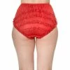 Dancing Days Panty - Frills Are Fun Red -Poizen Industries Sales dancing days panty frills are fun red