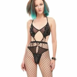 Devil Fashion Mesh Bodysuit - Miss Ryder