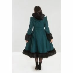 Hell Bunny Vintage Coat - Elvira Green -Poizen Industries Sales hell bunny vintage coat elvira green3