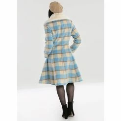 Hell Bunny Vintage Coat - Millicent Blue -Poizen Industries Sales hell bunny vintage coat millicent blue4