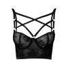 Killstar Bra - Deadly Attraction Black -Poizen Industries Sales killstar bra deadly attraction black