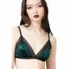 KILLSTAR Bra - Hear Me Roar Emerald -Poizen Industries Sales killstar bra hear me roar emerald