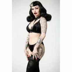 Killstar Bra - Pin Stuck Black -Poizen Industries Sales killstar bra pin stuck black2
