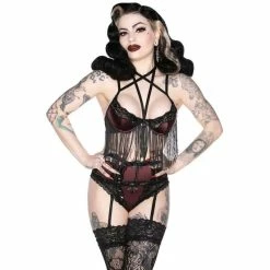 Killstar Bra - She's Poison Wine -Poizen Industries Sales killstar bra shes poison wine2
