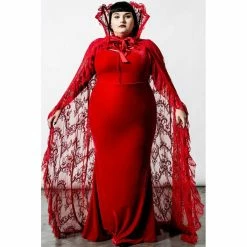 Killstar Cape - Vampyren Cape Scarlet -Poizen Industries Sales killstar cape vampyren cape scarlet5