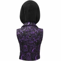 Killstar Cropped Biker Vest - Miss Morbid -Poizen Industries Sales killstar cropped biker vest miss morbid6