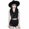 Killstar Denim Vest - Aleasha -Poizen Industries Sales killstar denim vest aleasha