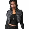 Killstar Denim Vest - Azalia 1 Killstar Denim Vest - Azalia -Poizen Industries Sales killstar denim vest azalia