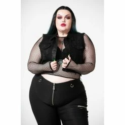 KILLSTAR Denim Vest - Sanctity Patch -Poizen Industries Sales killstar denim vest sanctity patch4