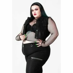 KILLSTAR Denim Vest - Sanctity Patch -Poizen Industries Sales killstar denim vest sanctity patch6