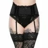 Killstar Garter Belt - She's Poison Black