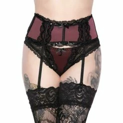 Killstar Garter Belt - She's Poison Wine