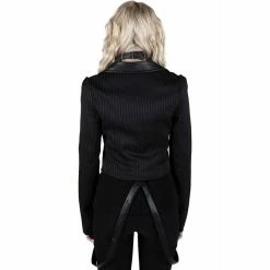 Killstar Jacket - Office Demon Pinstripe 7 Killstar Jacket - Office Demon Pinstripe -Poizen Industries Sales killstar jacket office demon pinstripe3