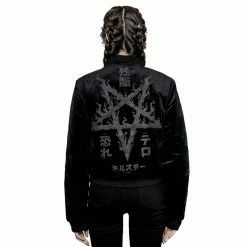 Killstar Ladies' Varsity Jacke - Night Terror -Poizen Industries Sales killstar ladies varsity jacke night terror3
