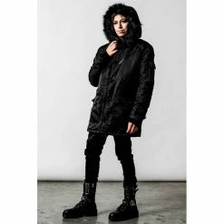 Killstar Parka Jacket - Highway To Hell -Poizen Industries Sales killstar parka jacket highway to hell2