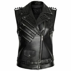Killstar Vegan Leather Vest - Doom