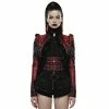 Punk Rave Bolero Jacket - Versailles Red -Poizen Industries Sales punk rave bolero jacket versailles red