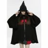 Punk Rave Jacket - Red Moon Poncho -Poizen Industries Sales punk rave jacket red moon poncho