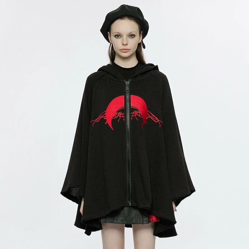Punk Rave Jacket - Red Moon Poncho 4 Punk Rave Jacket - Red Moon Poncho - Image 2