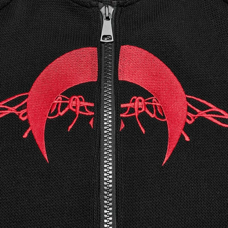 Punk Rave Jacket - Red Moon Poncho 8 Punk Rave Jacket - Red Moon Poncho - Image 6