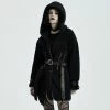 Punk Rave Ladies' Coat - Black Sheep -Poizen Industries Sales punk rave ladies coat black sheep