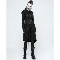 Punk Rave Ladies' Coat - Resident -Poizen Industries Sales punk rave ladies coat resident3