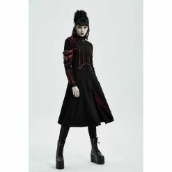 Punk Rave Ladies' Coat - Silent Assassin Red