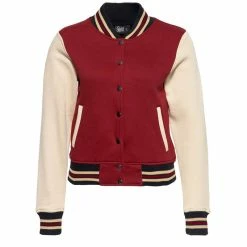 Queen Kerosin College Jacket - Blanko Wine