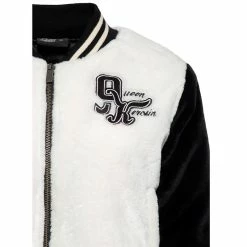 Queen Kerosin Faux-Fur College Jacket - Wild Cats -Poizen Industries Sales queen kerosin faux fur college jacket wild cats3