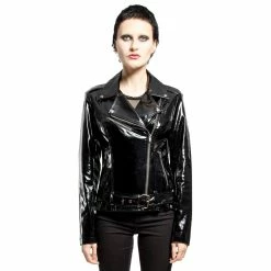 Tripp NYC Faux-Leather Biker Jacket - Vinyl Moto